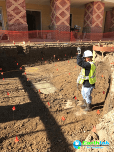 Apartment pool clay soil stabilization